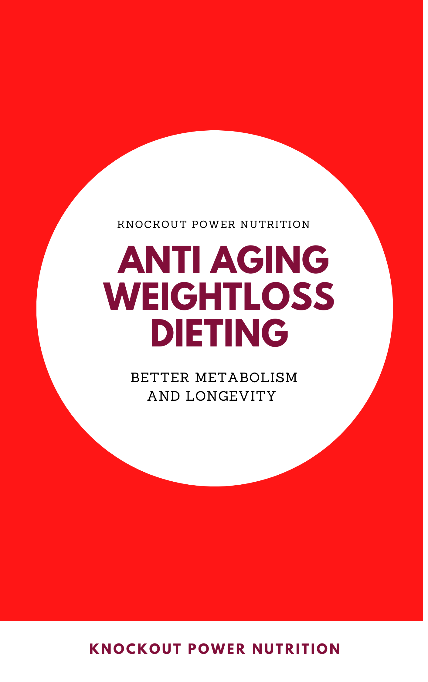 Anti Aging Weight loss Dieting - E Book